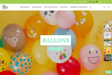 References / Testimonials 3 création du site internet e-commerce camaleoparty.ch